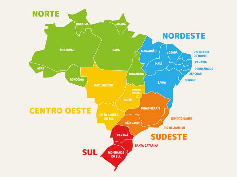 Mapa do Brasil ER Transporte de Veículos